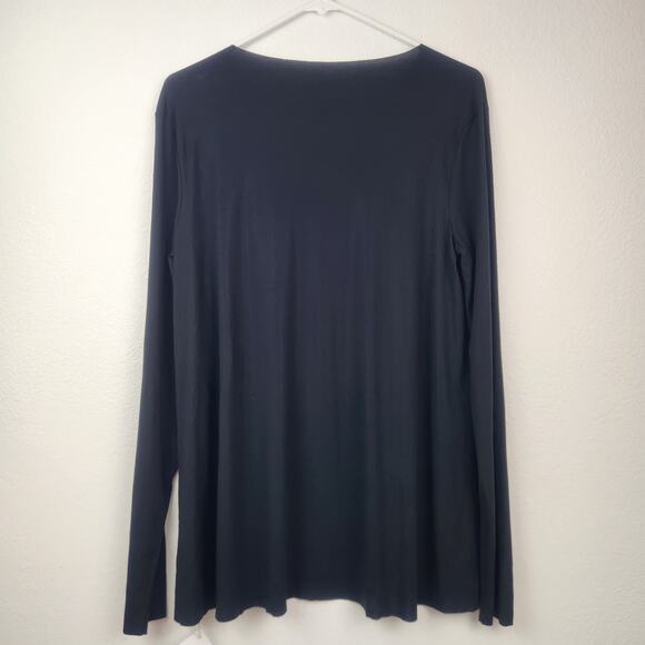 Wolford Black Long Sleeve Shirt Size Medium - Picture 4 of 9